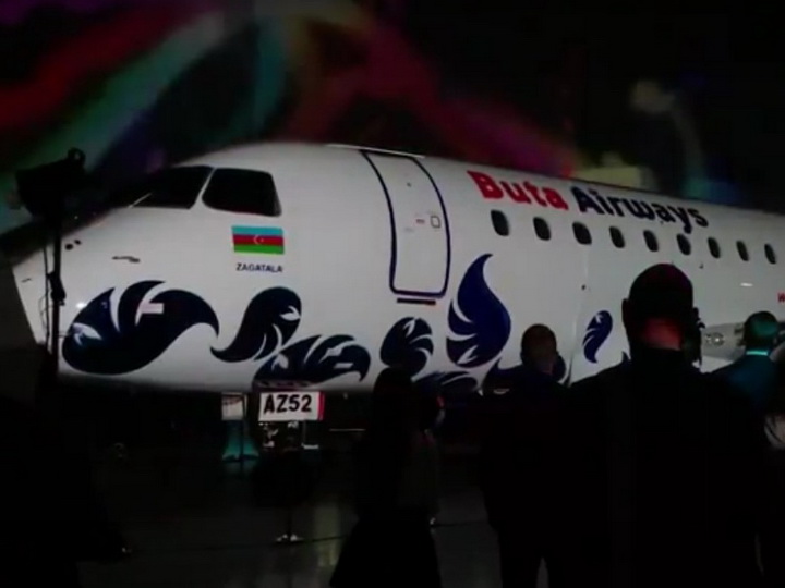Потрясающее шоу презентации нового самолета Buta Airways – ВИДЕО