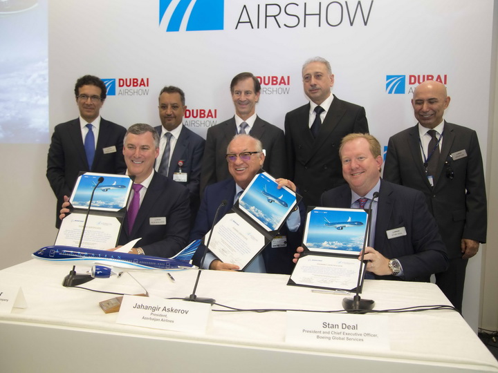 На выставке Dubai Airshow 2017 достигнут ряд ключевых договоренностей в области гражданской авиации Азербайджана - ФОТО