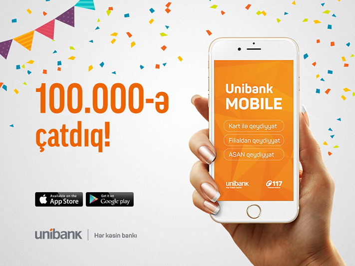 Количество пользователей Unibank Mobile достигло 100.000