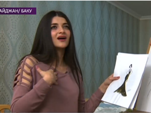Ее слова – краски: глухая девушка из Азербайджана говорит картинами - ВИДЕО