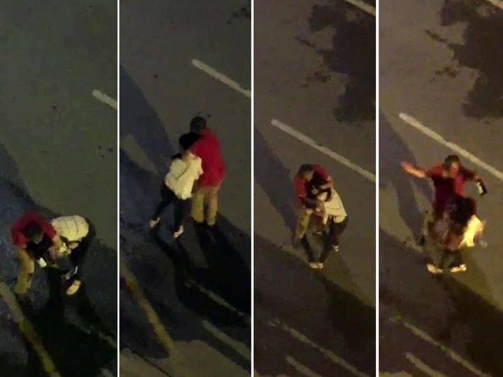 В Турции пьяный мужчина с бутылкой напал на женщину – ФОТО