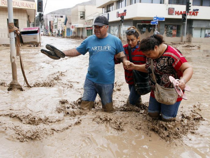 В результате наводнения в Чили погибли пять человек