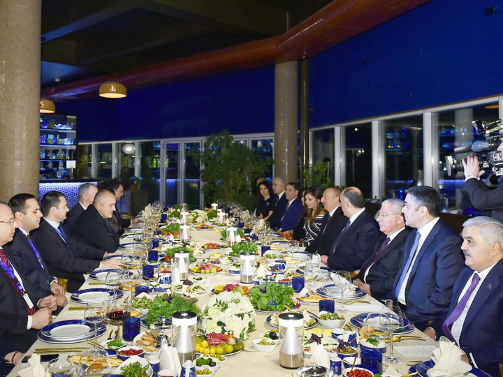 Состоялся совместный ужин Президента Ильхама Алиева и премьер-министра Бойко Борисова
