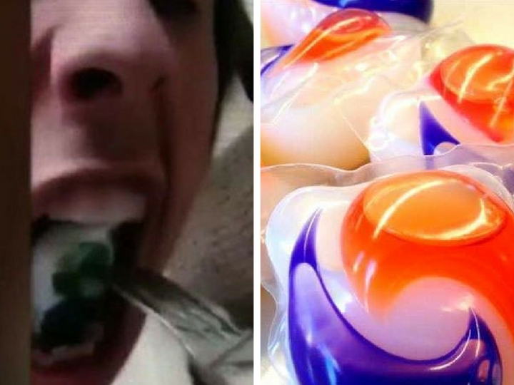 Смертельно опасный флешмоб: Подростки едят капсулы стирального порошка на камеру – ВИДЕО