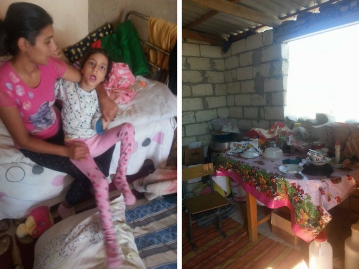 В Шабране семья из четырех человек, среди которых – ребенок с ДЦП, живет в ужасных условиях – ФОТО - ВИДЕО