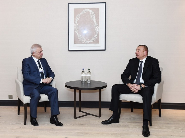 İlham Əliyev Davosda “LUKOİL” şirkətinin prezidenti ilə görüşüb - FOTO
