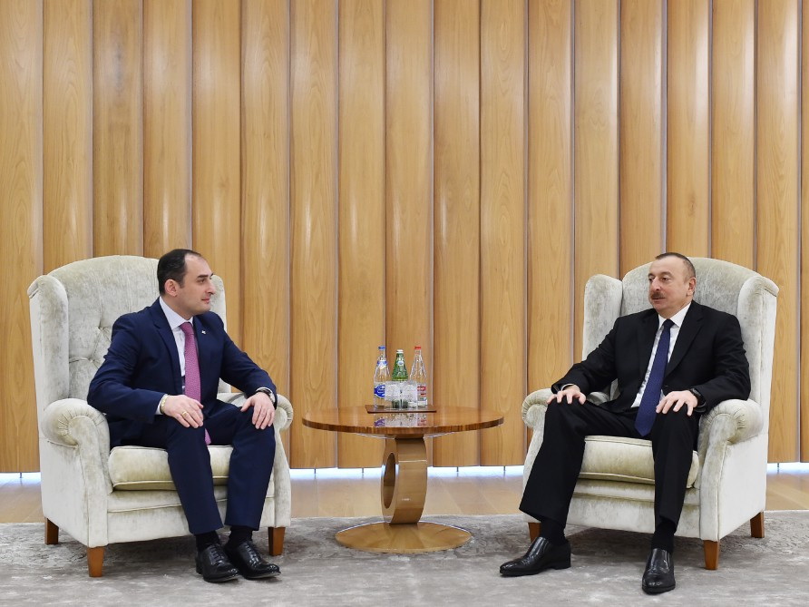Ильхам Алиев встретился с первым вице-премьером Грузии