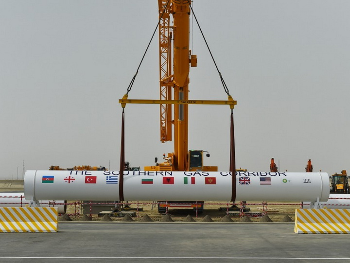 «Шафаг-Асиман» содержит газ, который планируется экспортировать по «Южному газовому коридору»