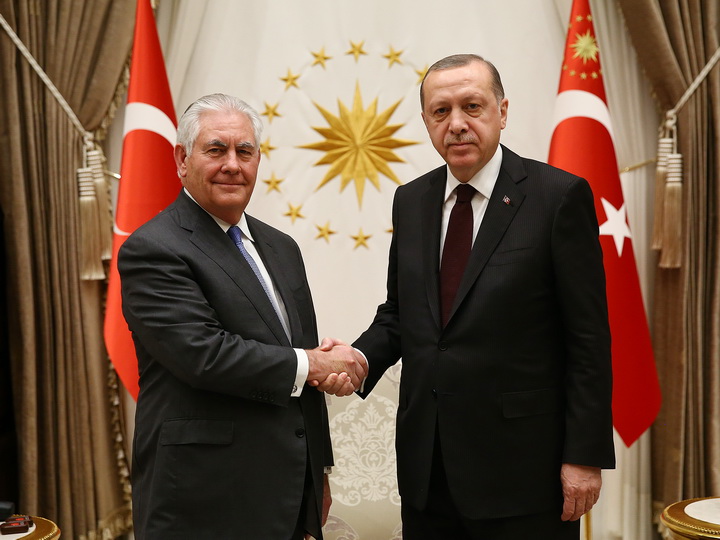 В Анкаре прошли переговоры Эрдогана и Тиллерсона - ФОТО