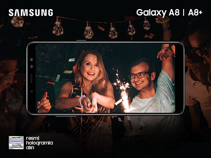 Samsung Galaxy A8 və A8+ - Dual Selfie kamerası ilə daha çox imkan