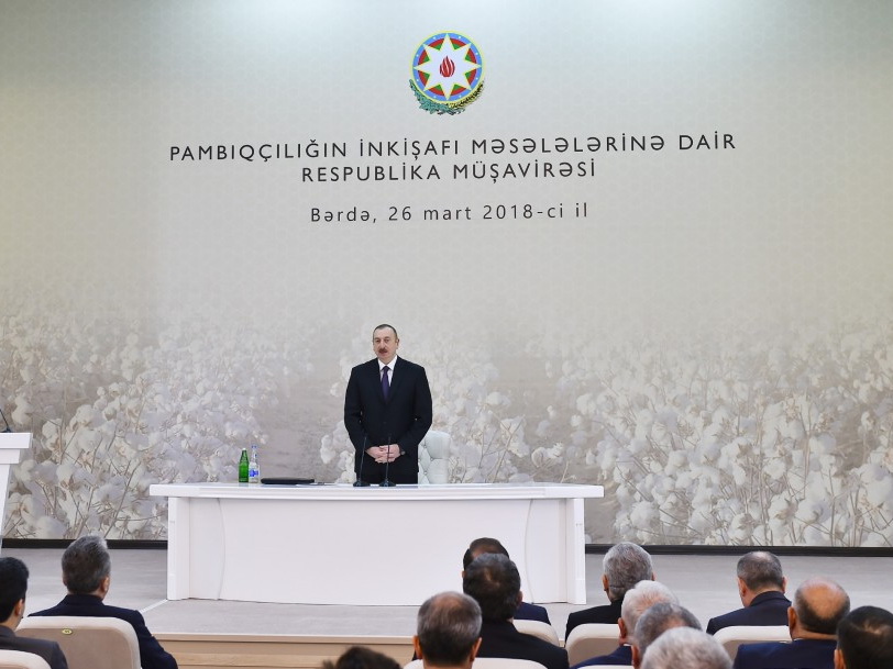 Президент Ильхам Алиев: «В Азербайджане хлопководству оказывается очень серьезная государственная поддержка» – ФОТО