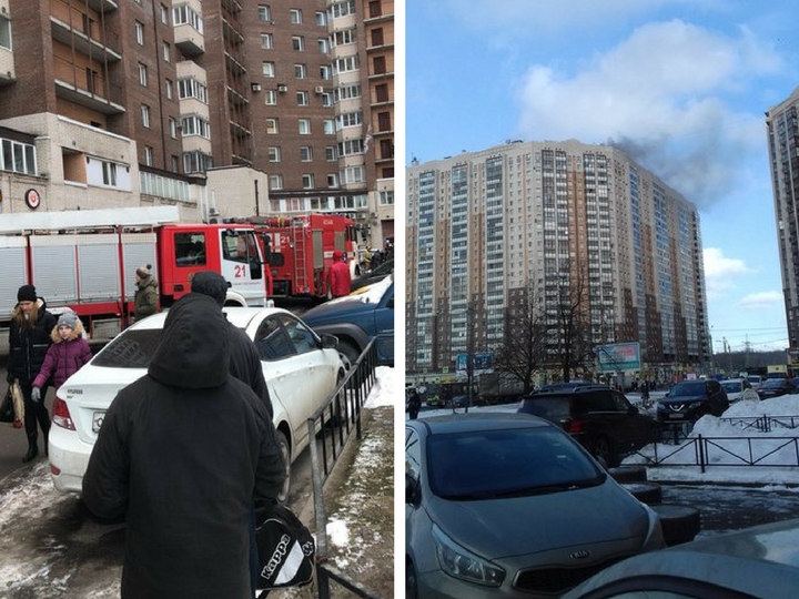В Петербурге загорелся 25-этажный жилой дом – ФОТО – ВИДЕО
