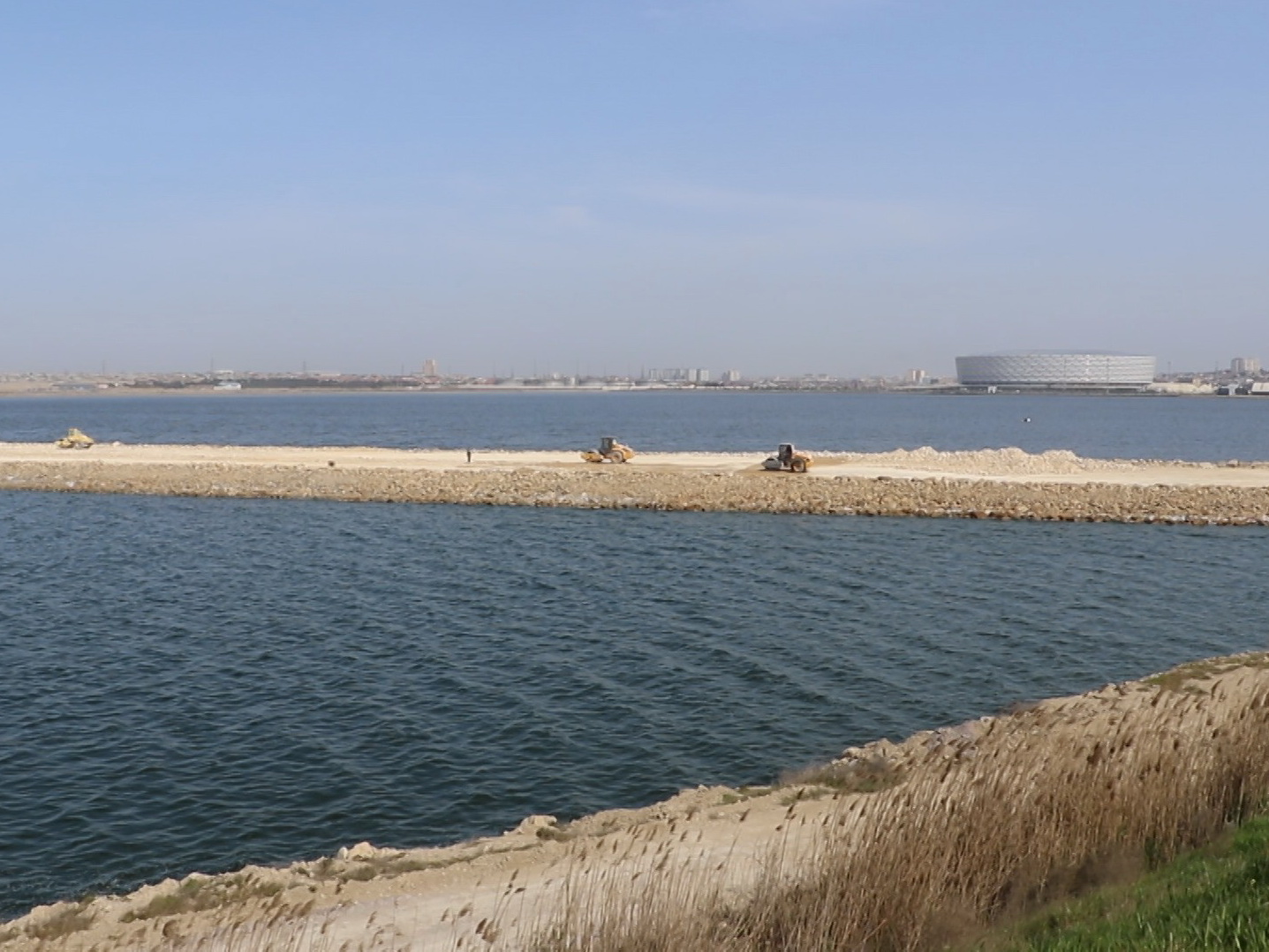 Какой будет новая четырехполосная дорога через озеро в Баку? – ФОТО – ВИДЕО