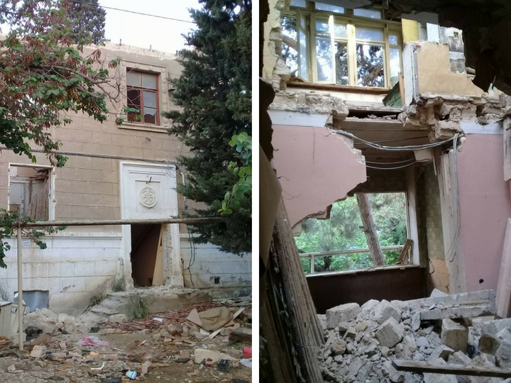 В Баку сносят дом вместе с жильцами: «Буду держаться до последнего» - ФОТО