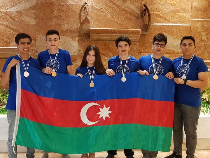 Успех азербайджанских школьников на международной олимпиаде – ФОТО