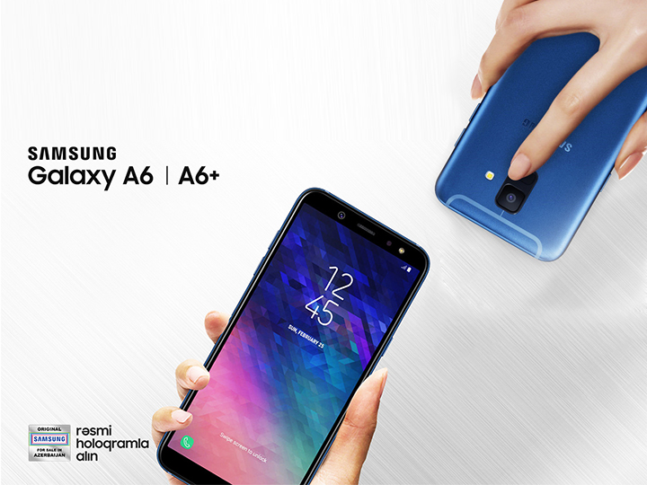 Rahat dizaynlı yeni Samsung Galaxy A6/A6+ smartfonları
