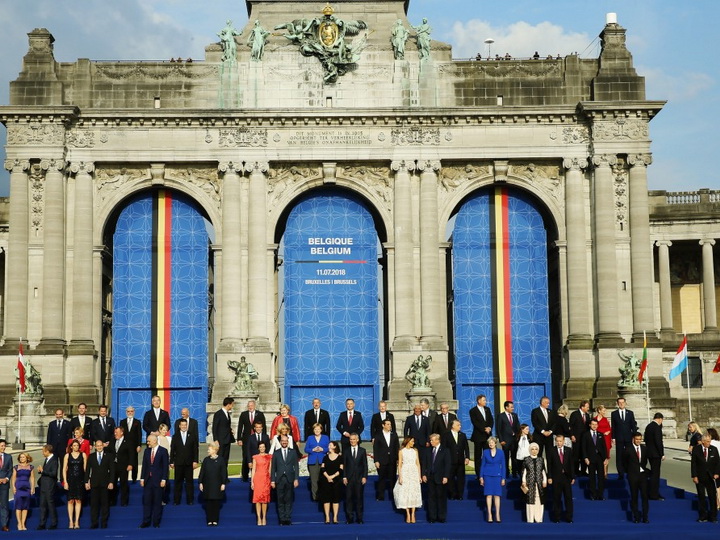 Президент Ильхам Алиев принял участие в приеме для глав государств и правительств стран-союзников и партнеров НАТО – ФОТО