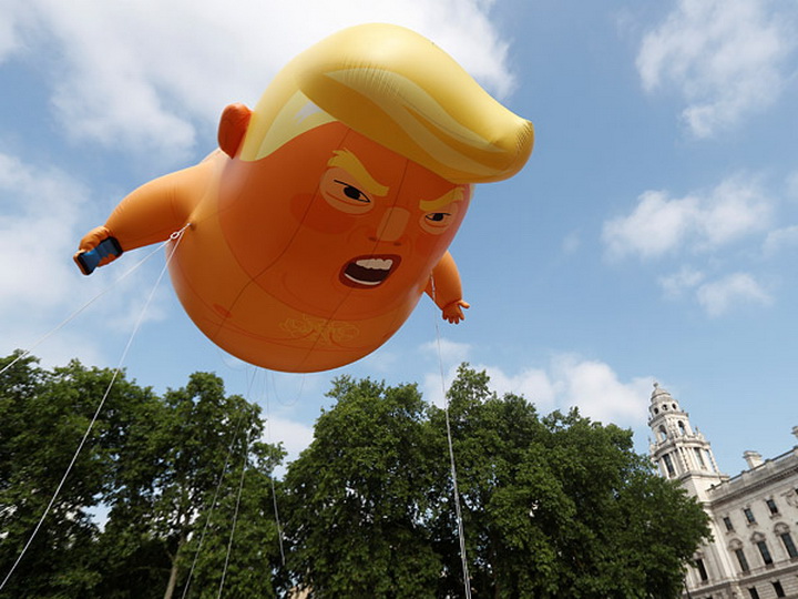 Шар протеста: над Лондоном парит орущий «Малыш Трамп» – ФОТО – ВИДЕО