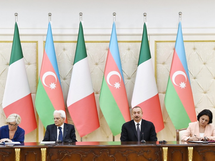 Подписаны азербайджано-итальянские документы - ФОТО