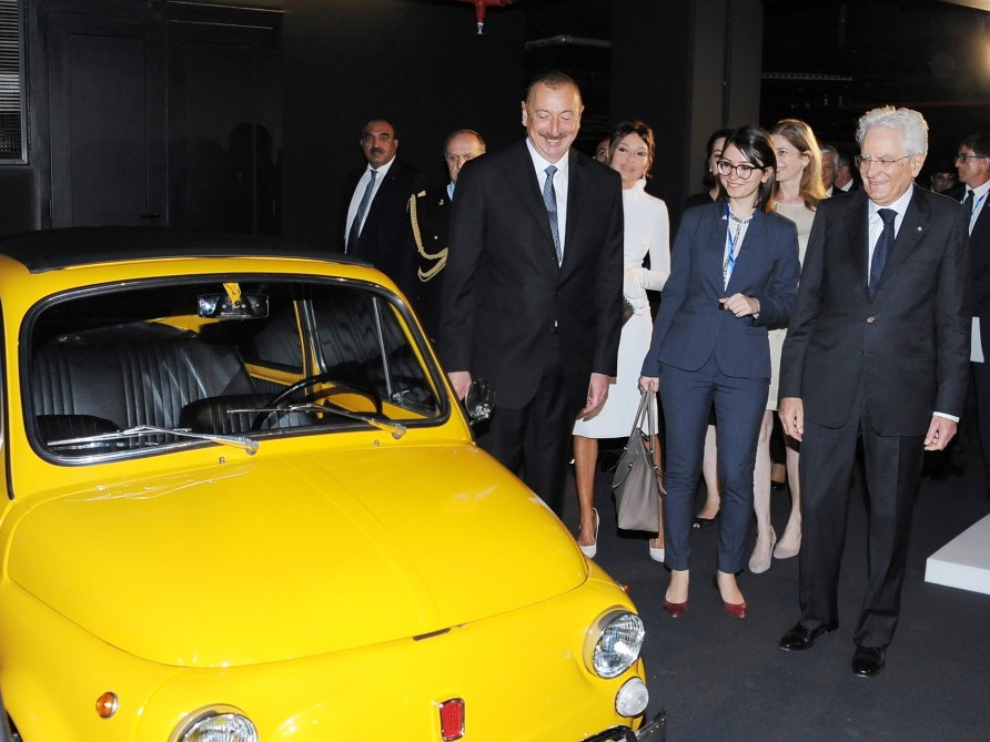 Президенты Азербайджана и Италии посетили выставку, посвященную Шаху Исмаилу Хатаи - ФОТО