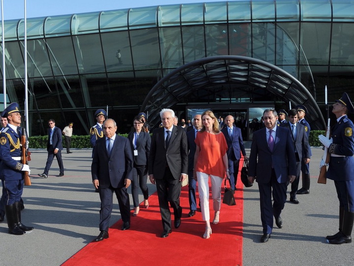 Завершился официальный визит Президента Италии в Азербайджан - ФОТО
