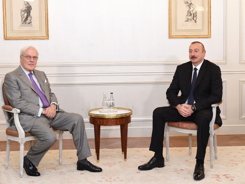 Президент Азербайджана встретился в Париже с председателем компании Rothschild and Co - ФОТО
