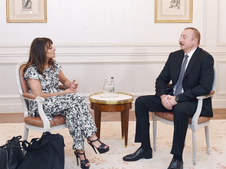 Президент Ильхам Алиев встретился с исполнительным директором компании Wilmotte & Associés Architectes - ФОТО