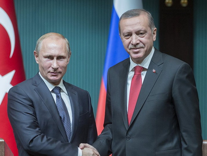 Эрдоган и Путин обсудили ситуацию в  Сирии