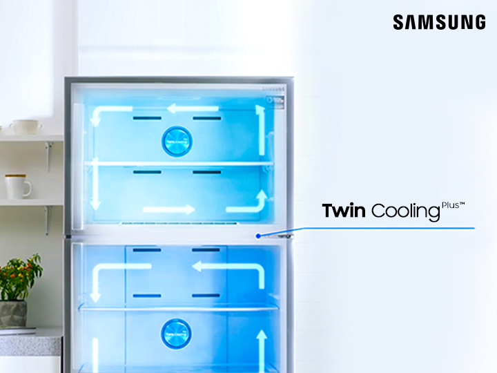 Samsung Twin Cooling soyuducularının ikili soyutma sistemi