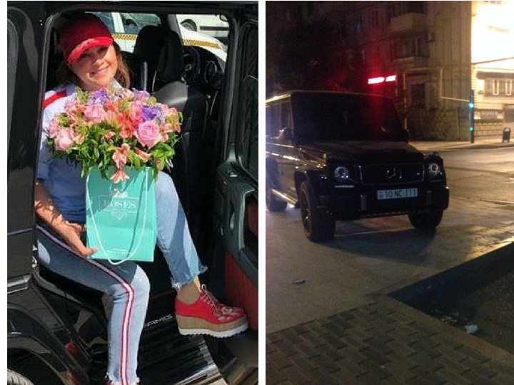 В Баку известная певица припарковала машину на тротуаре, воспользовавшись пандусом для пешеходов – ФОТО
