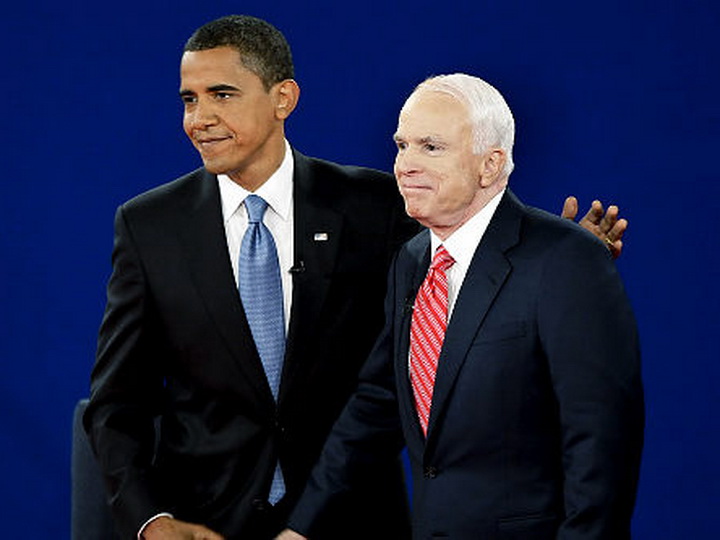 Бывший президент США Барак Обама выразил соболезнования в связи со смертью сенатора Джона Маккейна