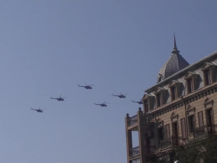 Вертолеты готовятся к историческому параду в Баку – ФОТО – ВИДЕО