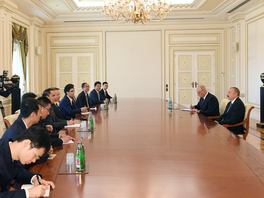 Президент Ильхам Алиев принял делегацию под руководством главного редактора китайского информационного агентства Синьхуа