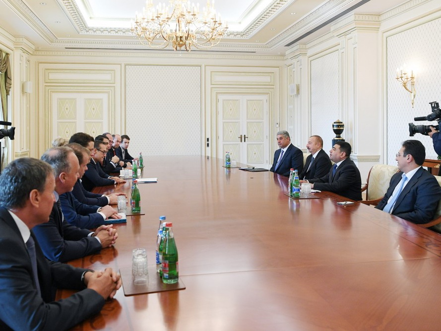 Президент Азербайджана Ильхам Алиев принял делегацию, во главе с вице-канцлером Австрии