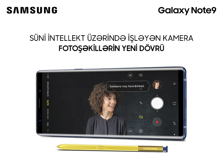 Yeni Samsung Galaxy Note9 smartfonlarının süni intellektli kamerası