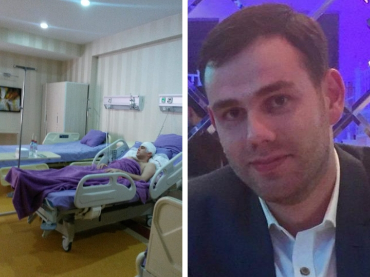 Фархад Агаев, которому проломили череп за место на парковке, успешно прооперирован – ФОТО