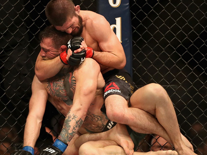 Nurməhəmmədov Makqreqora qalib gələrək UFC çempionu titulunu qoruyub - FOTO - VİDEO