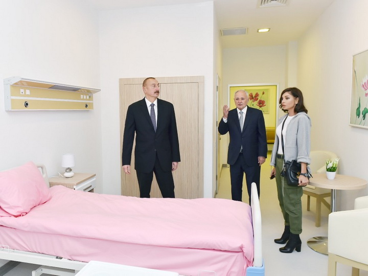 Президент Ильхам Алиев принял участие в открытии Губинской центральной районной больницы - ФОТО