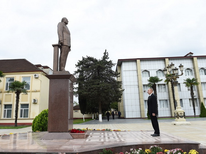 Президент Ильхам Алиев прибыл в Астаринский район