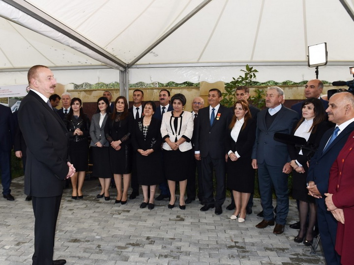 Президент Азербайджана принял участие в церемонии завершения реализации проекта в Лерике - ФОТО