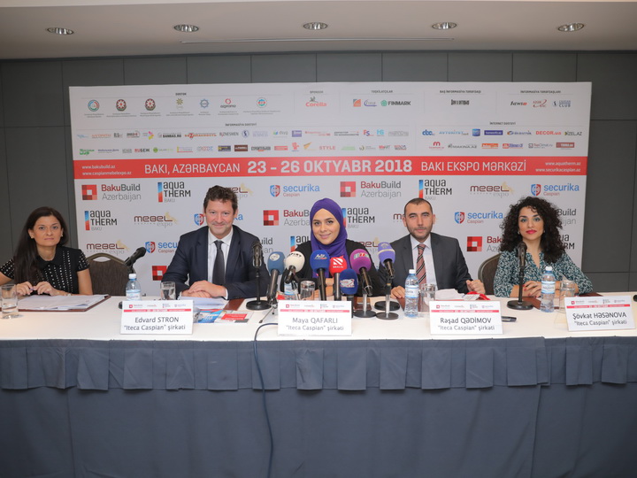 Состоялась пресс-конференция, посвященная открытию выставок BakuBuild Azerbaijan и Aquatherm Baku