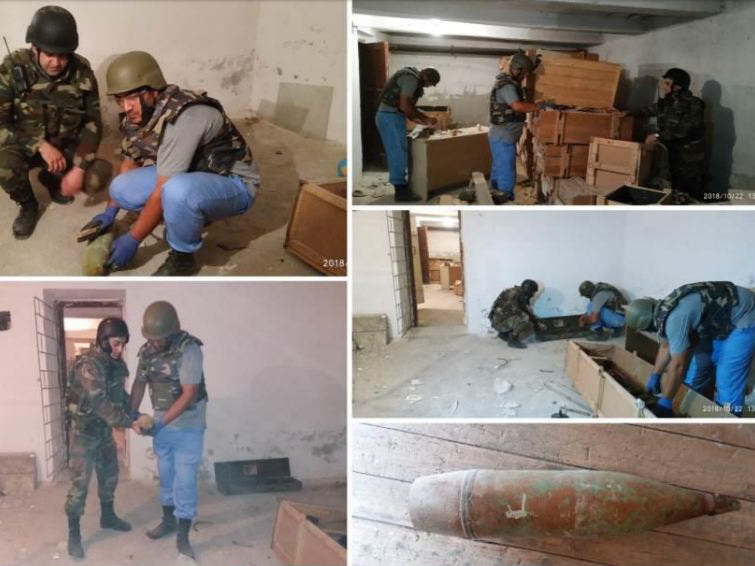 В подвале бакинской школы обнаружен арсенал боеприпасов – ФОТО