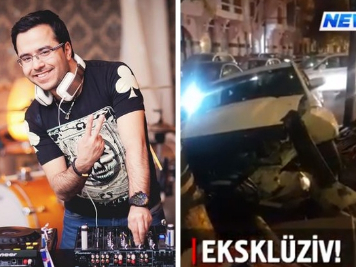 В Баку в аварию попал известный DJ - ВИДЕО