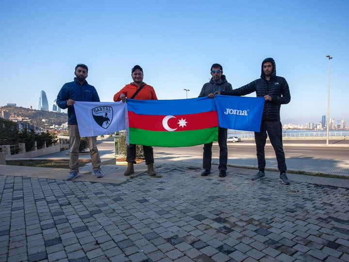 100-километровый поход в честь 100-летия азербайджанского флага – ФОТО