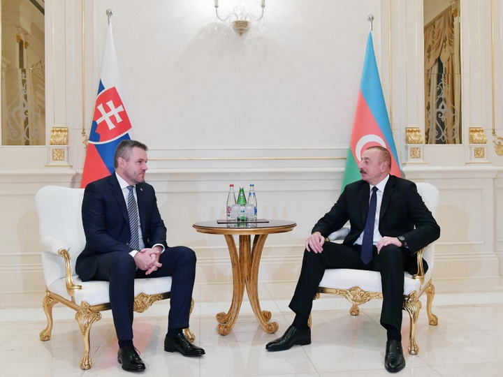 Президент Ильхам Алиев встретился с премьер-министром Словакии - ФОТО