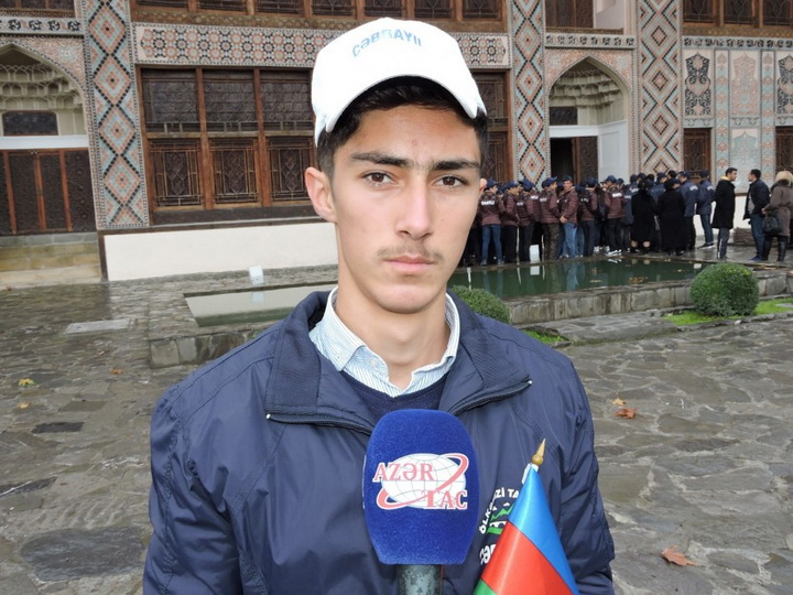 Джебраильский школьник: Желаю, чтобы мы в скором времени совершили экскурсию в наш родной Карабах
