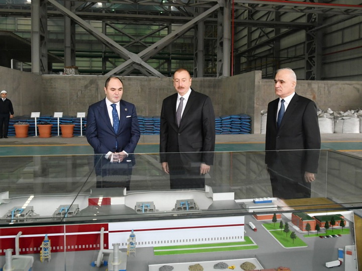 В Сумгайытском химическом промышленном парке состоялось открытие завода цветных металлов и ферросплавов - ФОТО