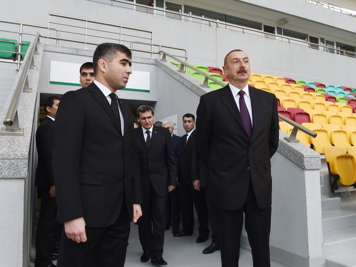 Президент Ильхам Алиев ознакомился в Ашгабаде с Олимпийским комплексом - ФОТО