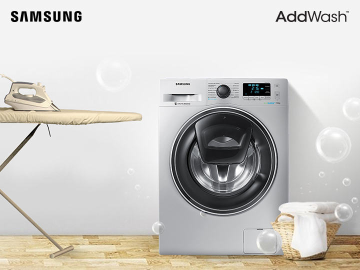 Samsung AddWash - безупречное качество стирки при минимальных затратах