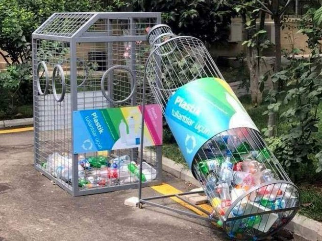 В 37 городах и районах республики для сбора пластиковых отходов размещены 136 контейнеров